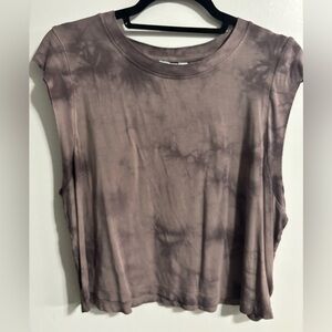 JoyLab Gray Tie-Dye Muscle Tee